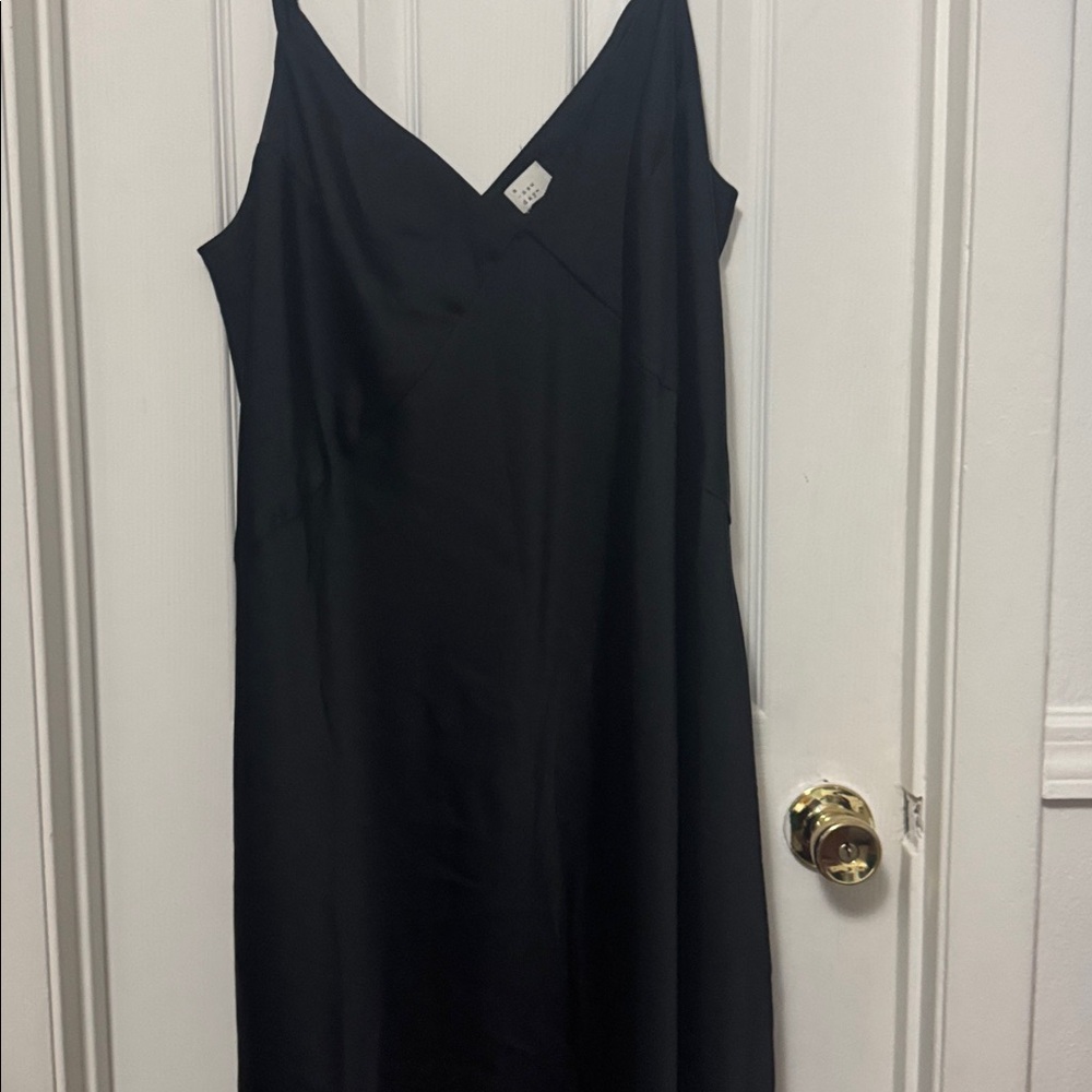 A New Day Black V-Neck Dress